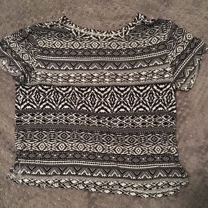 American eagle cropped tee